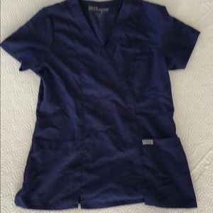 Grey’s anatomy navy blue scrub top!
